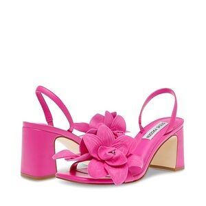 Steve Madden Fuchsia Floral Farrie Heeled Sandals